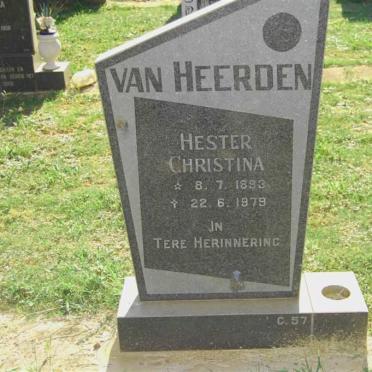 HEERDEN Hester Christina, van 1893-1978