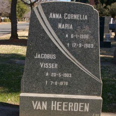 HEERDEN Jacobus Visser, van 1903-1978 &amp; Anna Cornelia Maria 1906-1989