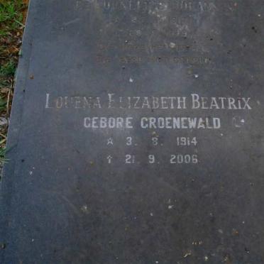 HATTINGH Cornelius Johannes 1910-1979 &amp; Louena Elizabeth Beatrix GROENEWALD 1914-2006