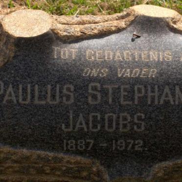 JACOBS Paulus Stephanus 1887-1972