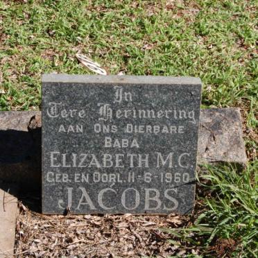 JACOBS Elizabeth M.C. 1960-1960
