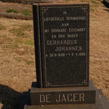 JAGER Gerhardus Johannes, de 1898-1968