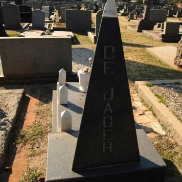 JAGER Jacobus, de 1912-1969