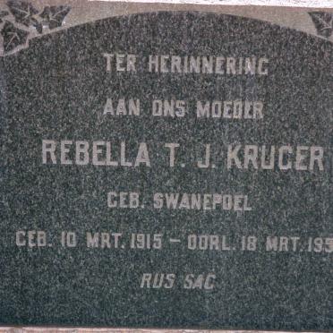KRUGER Rebella T.J. nee SWANEPOEL 1915-1956