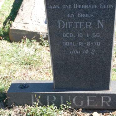 KRUGER Dieter N. 1956-1970