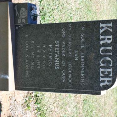 KRUGER Stefanus Petrus 1912-1974