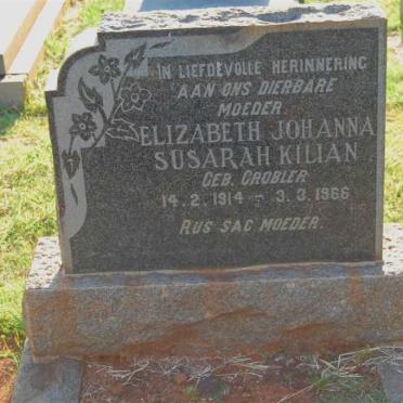 KILIAN Elizabeth Johanna Susarah nee GROBLER 1914-1966