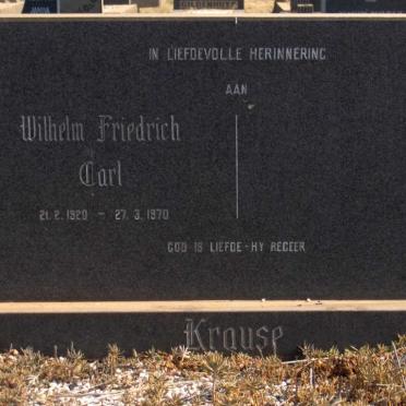 KRAUSE Wilhelm Friedrich Carl 1920-1970