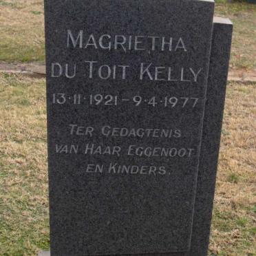 KELLY Magrietha du Toit 1921-1977