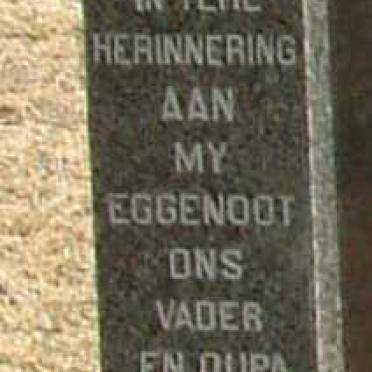 KNOETZE Sarel F. 1907-1990