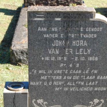 LELY Johan Hora, van der 1905-1968