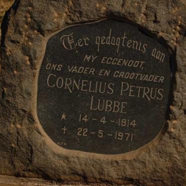 LUBBE Cornelius Petrus 1914-1971