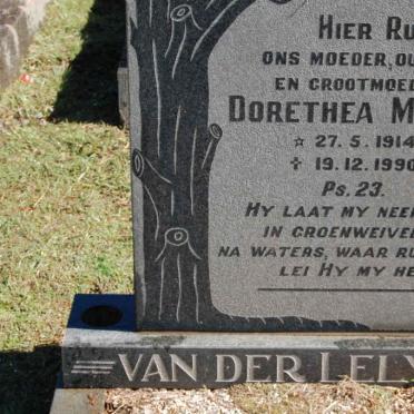 LELY Dorethea Maria, van der 1914-1990