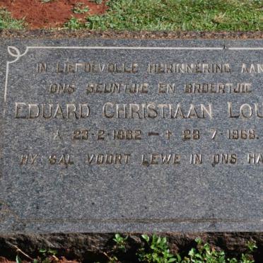 LOUW Eduard Christiaan 1962-1968
