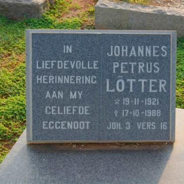 LöTTER Johannes Petrus 1921-1988