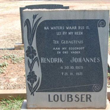 LOUBSER Hendrik Johannes 1928-1971