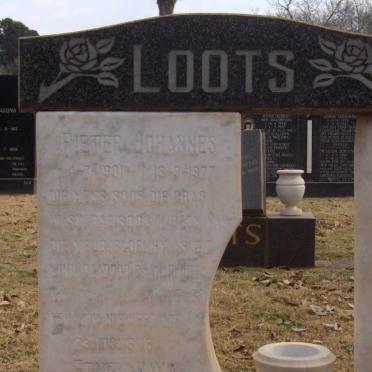 LOOTS Pieter Johannes 1931-1977 &amp; Ethel Maya, van 1935-