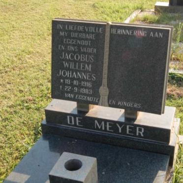 MEYER Jacobus Willem Johannes, de 1916-1983