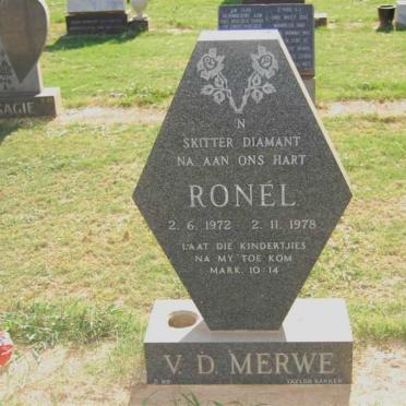 MERWE Ronél ,v.d. 1972-1978