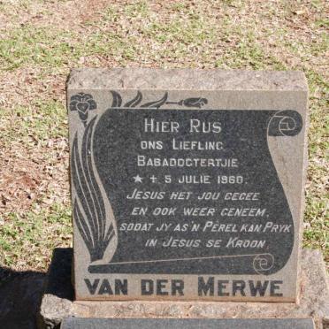 MERWE Baba, van der 1960-1960