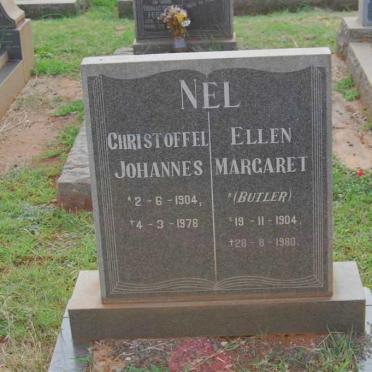 NEL Christoffel Johannes 1904-1978 &amp; Ellen Margaret nee BUTLER 1904-1980