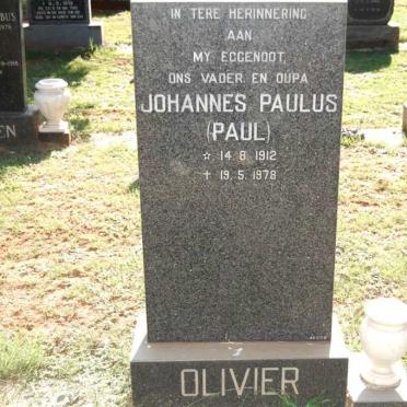 OLIVIER Johannes Paulus 1912-1978