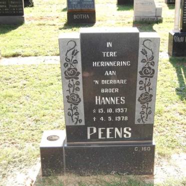 PEENS Hannes 1957-1978