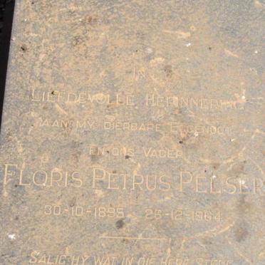 PELSER Floris Petrus 1895-1964