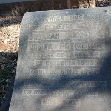 POTGIETER Susarah Johanna Josina nee DE LANGE 1895-1956