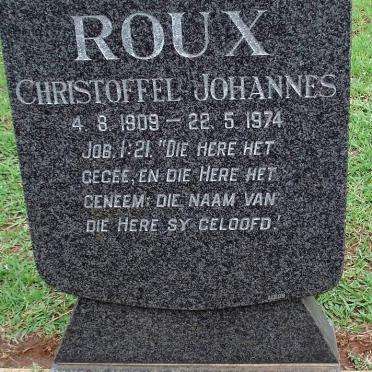 ROUX  Christoffel Johannes 1909-1974
