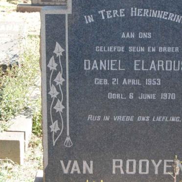 ROOYEN Daniel Elardus, van 1953-1970