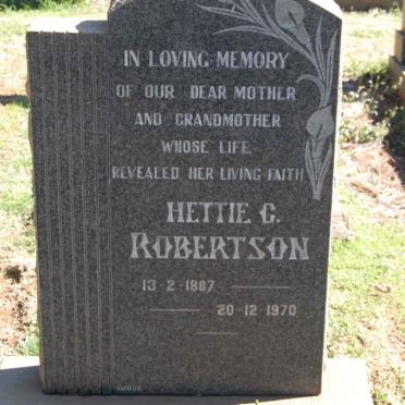 ROBERTSON Hettie C. 1887-1970