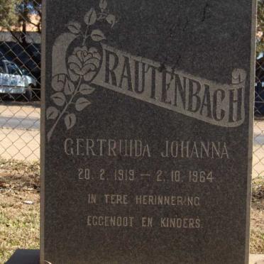 RAUTENBACH Gertruida Johanna 1919-1964