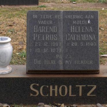 SCHOLTZ Barend Petrus 1907-1977 &amp; Helena Catharina 1903-