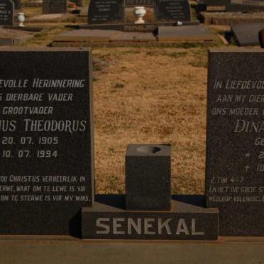 SENEKAL Wilhelmus Theodorus 1905-1994 &amp; Dina Maria ELS 1911-1975