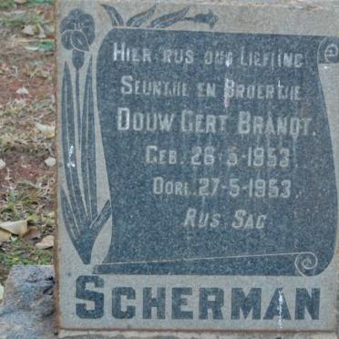 SCHERMAN Douw Gert Brandt 1953-1953