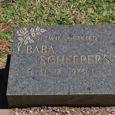 SCHEEPERS Baba 1976-1976