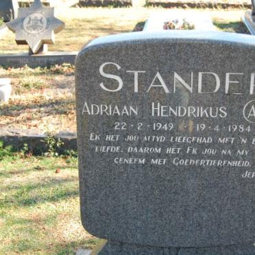 STANDER Adriaan Hendrikus 1949-1984