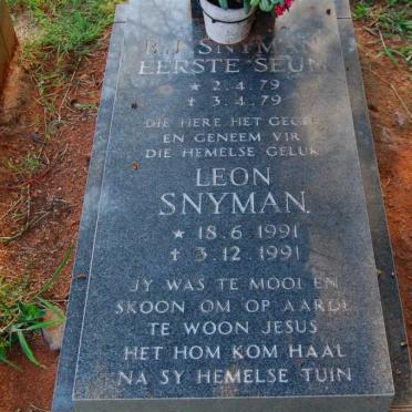 SNYMAN B.J. 1979-1979 :: SNYMAN Leon 1991-1991