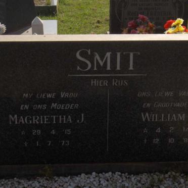 SMIT William L. 1914-1981 &amp; Margrietha J. 1929-1973