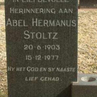 STOLTZ  Abel Hermanus 1903-1977