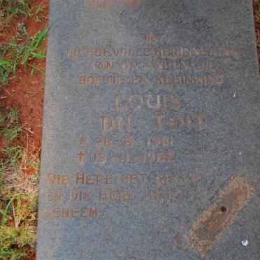 TOIT Louis, du 1981-1982