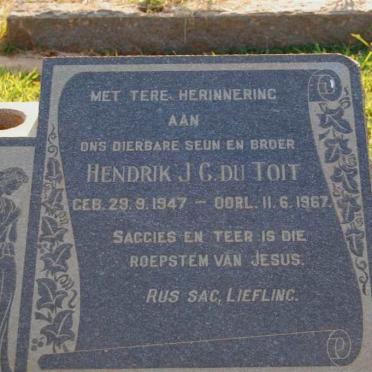 TOIT Hendrik J.G., du 1947-1967