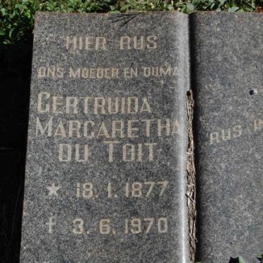 TOIT Gertruida Margaretha, du 1877-1970