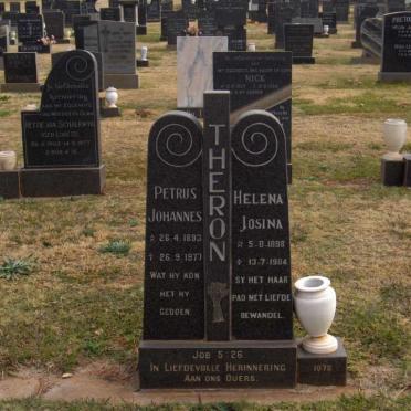THERON Petrus Johannes 1893-1977 &amp; Helena Josina 1898-1984