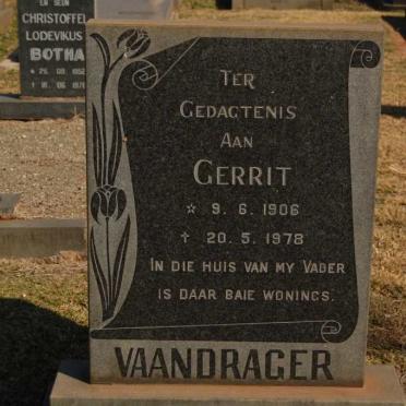 VAANDRAGER Gerrit 1906-1978
