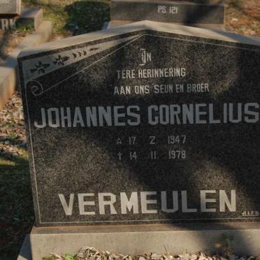 VERMEULEN Johannes Cornelius 1947-1978