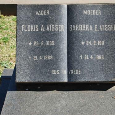 VISSER Floris A. 1899-1969 &amp; Barbara E. 1911-1969