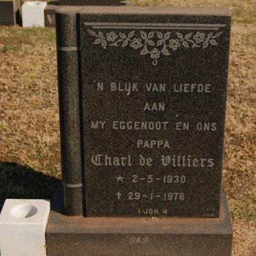 VILLIERS Charl, de 1930-1976