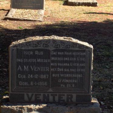 VENTER A.M. 1867-1956